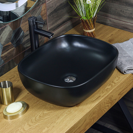 Раковина накладная (48,5х39,5) Melana A419-CBK-M-803