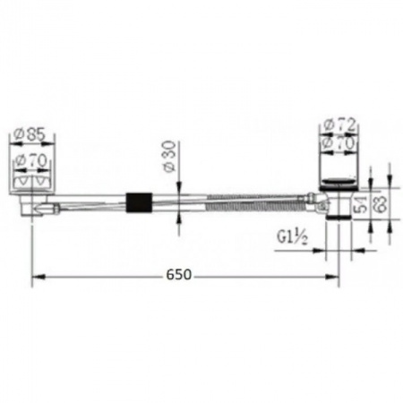 Слив-перелив Zorg Antic WS - BR