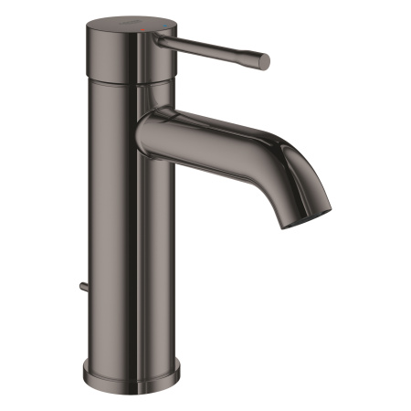 Смеситель для раковины однорычажный Grohe Essence 24171 A01 (24171A01) тёмный графит глянец