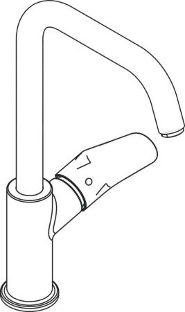 Смеситель для раковины без донного клапана Hansgrohe Focus 31519000 хром