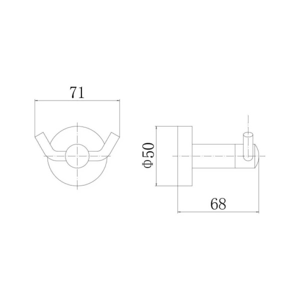 Крючок двойной FASHUN A51505-2