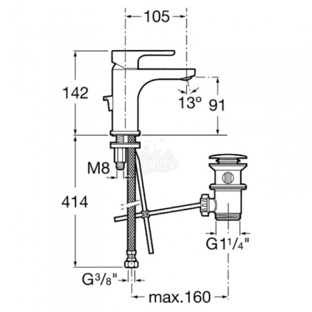 Смеситель для раковины Roca L20 5A3I09C00