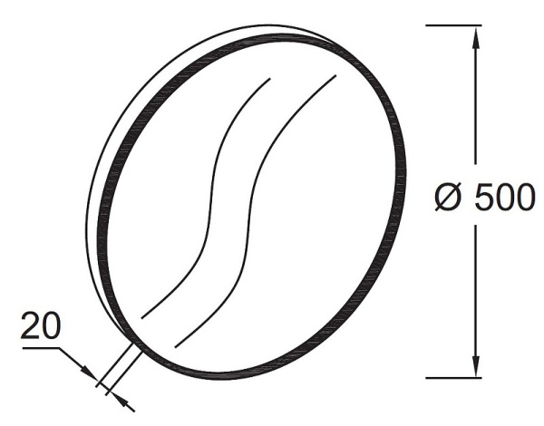 Зеркало Jacob Delafon Odeon Rive Gauche 50 EB1176-S14
