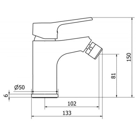 Смеситель для биде Cezares BSM1-01