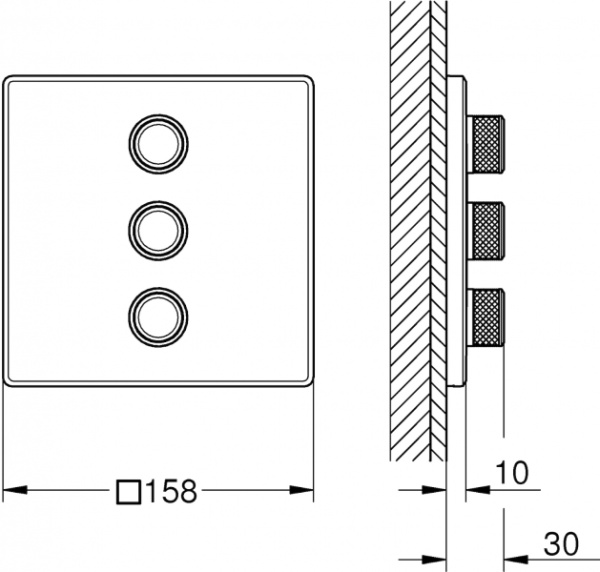 Переключатель на 3 положения Grohe SmartControl 29127 GN0 (29127GN0) холодный рассвет матовый