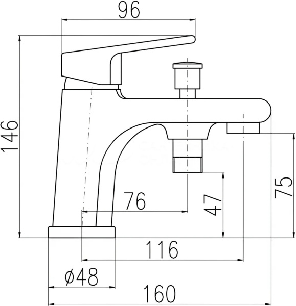 Смеситель встариваемый для ванны Rav Slezak Colorado CO248.5