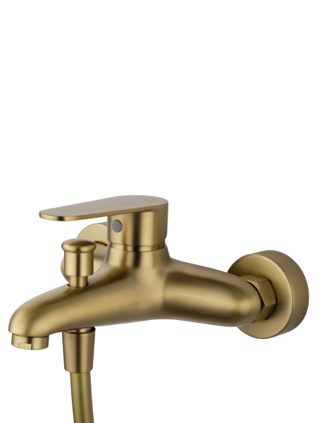Смеситель для ванны с душем WONZON & WOGHAND ALFA, брашированное золото WW-AE3204-BG