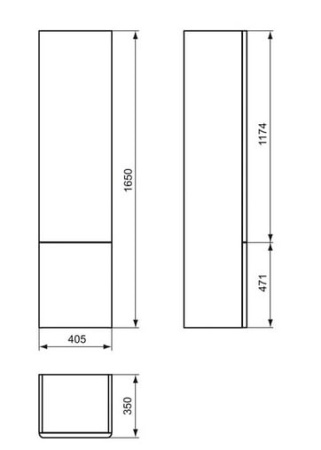Шкаф-пенал Ideal Standard SoftMood T7817S6