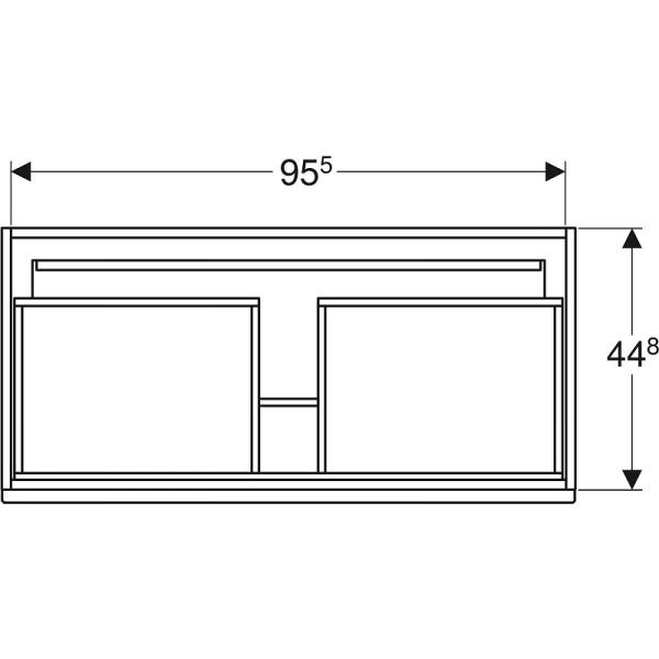 Тумба с раковиной Geberit Renova Plan 869500000