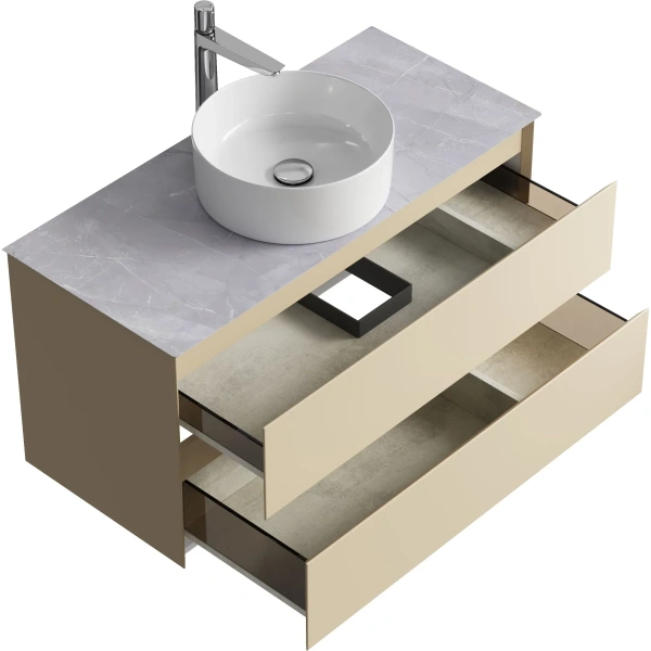 Тумба без раковины 100 см Aqwella Geometria GE01102MD морская дюна матовый