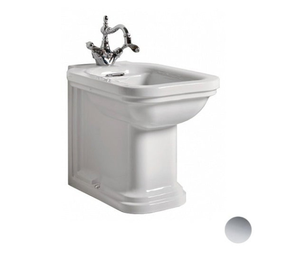 Биде напольное приставное Kerasan Waldorf 4121K1bi/cr*1