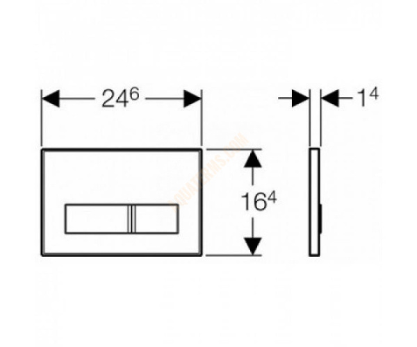 Защитная крышка Geberit Sigma: Под заполнение материалом Заказчика 115.766.00.1