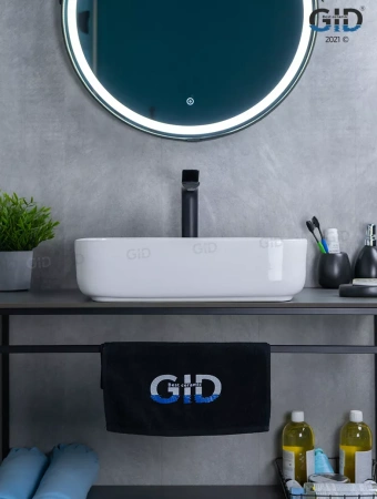 Раковина накладная (50х39) Gid D1304