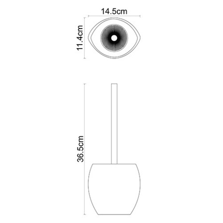 Ершик для унитаза WasserKRAFT Eider K-33327
