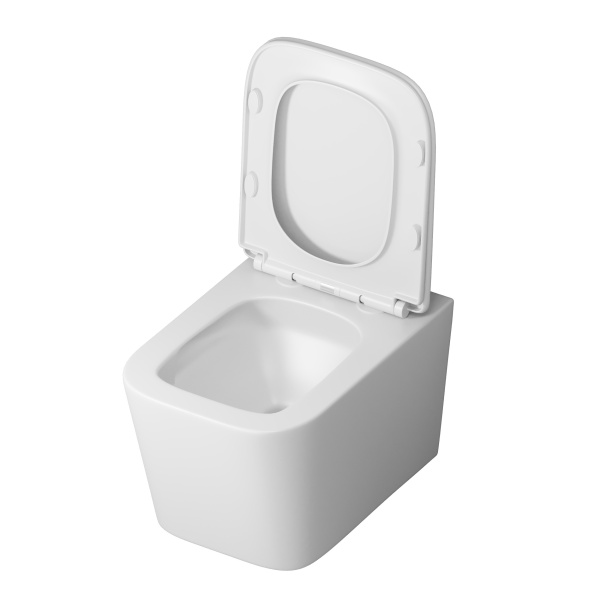 Унитаз подвесной безободковый Grossman  GR-4404MSQ с сиденьем микролифт