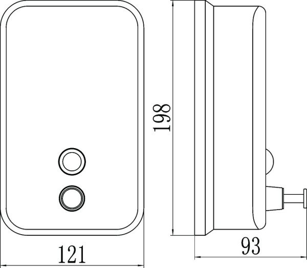 Дозатор для жидкого мыла 1 л Savol S-00403