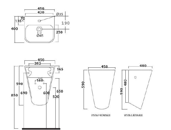 Раковина Galassia Meg 11 5407M