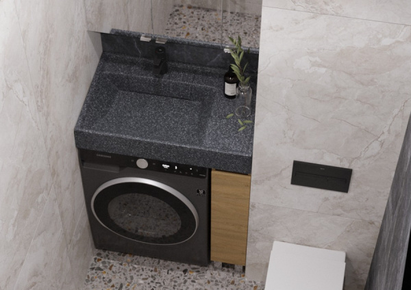 Тумба под стиральную машину 20 Aquaton Лайн 1A232301LFDK0 (без раковины)