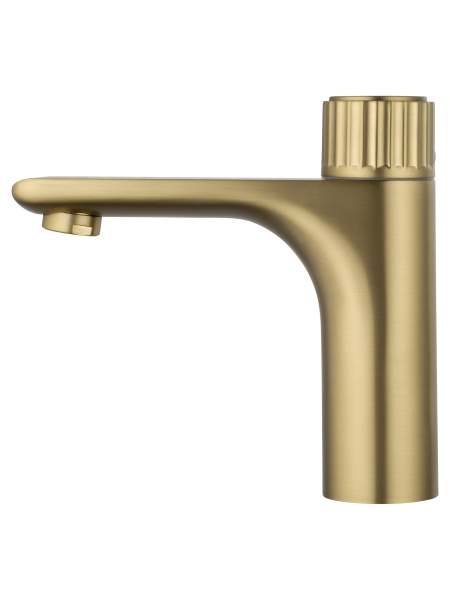 Смеситель для раковины WONZON & WOGHAND CLICK, брашированное золото WW-A40412-BG