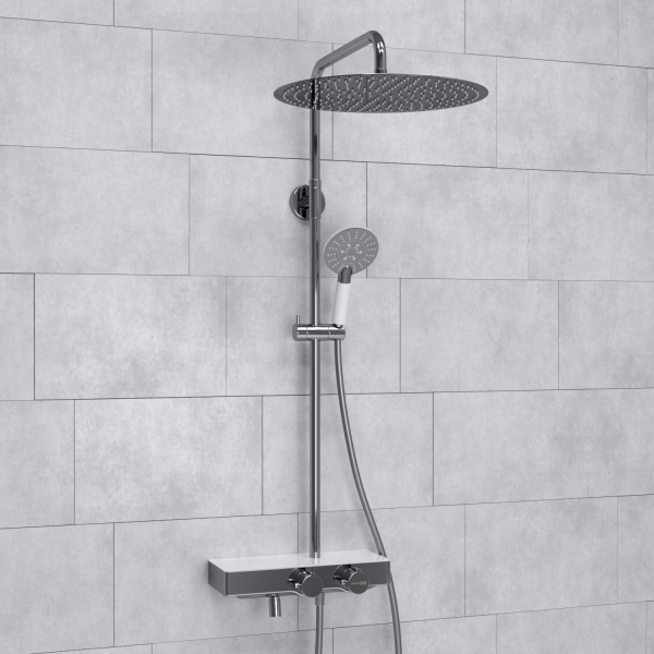 Душевая система WasserKRAFT A113.117.058.CH Thermo