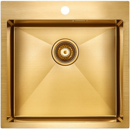 Кухонная мойка Paulmark Velten PM905151-BG брашированное золото