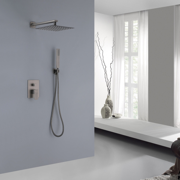 Душевой комплект ABBER Daheim AF8219NG скрытого монтажа без излива, никель