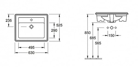 Раковина Villeroy & Boch Hommage 710263R1