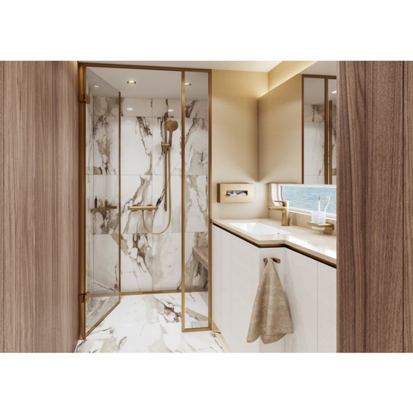 Ручной душ Hansgrohe Raindance Select S 120 3jet EcoSmart 26531140 шлифованная бронза