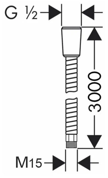 Шланг душевой Lemark (LE8065S), 300 см