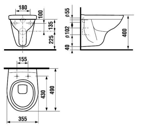 Унитаз подвесной Jika Lyra 8213720000001