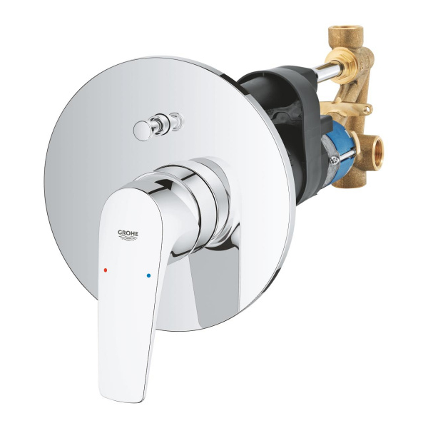 Смеситель однорычажный для ванны Grohe BauFlow 29113 000 (29113000) хром