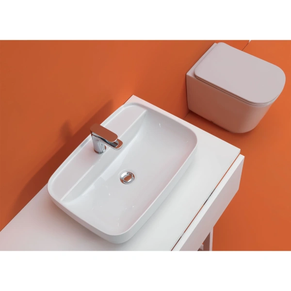 Унитаз напольный приставной безободковый Kerasan Tribeca 511801 без сиденья