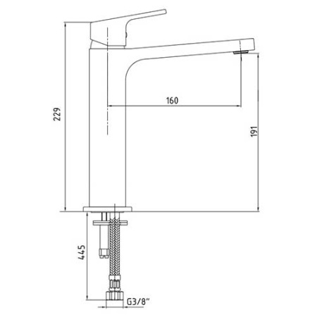 Смеситель для раковины Eca Tiera 102188003EX