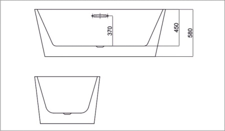 Акриловая ванна Black&White Swan SB110