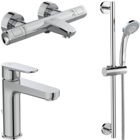 Комплект смесителей 3 в 1 Ideal Standard Ceratherm T100 BC985AA