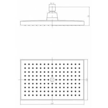 Верхний душ Lemark LM8039C