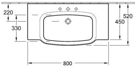 Раковина Villeroy & Boch Sentique 514280R1