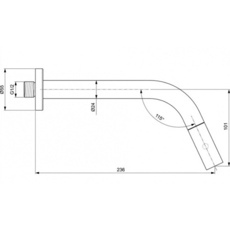 Кран для холодной воды Ideal Standard IdealStream F2847AA, хром
