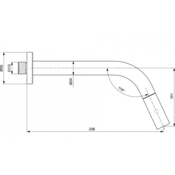 Кран для холодной воды Ideal Standard IdealStream F2847AA, хром