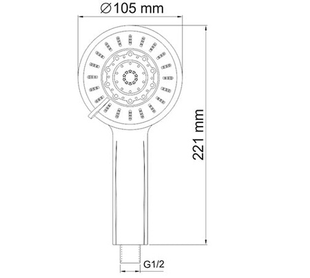 Ручной душ WasserKRAFT A033