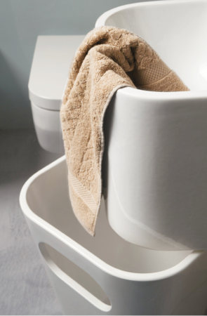 Раковина подвесная с бельевой корзиной(44х43) Azzurra Tandem TALP04443T0M/(ULI200/1 bi)*1