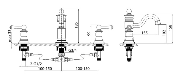Смеситель для раковины Timo Adelia 6021/00F chrome