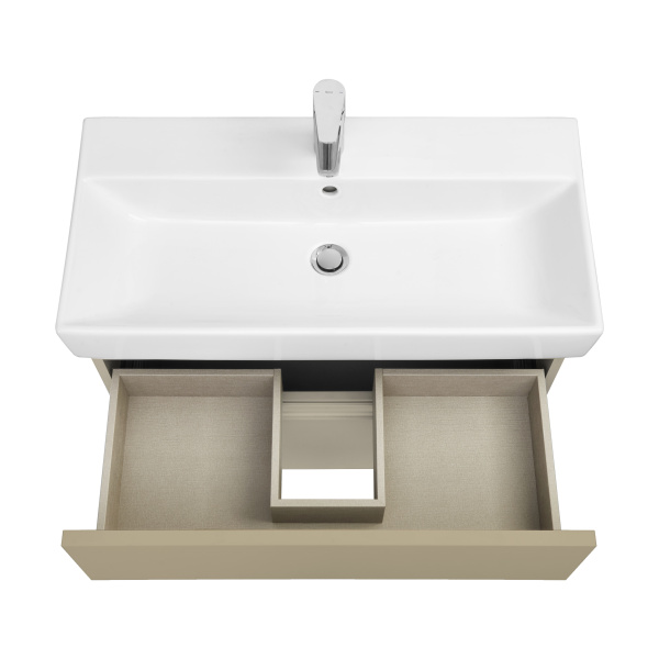 Тумба под раковину Roca Oleta 80 капучино, 2 ящика, A857640515