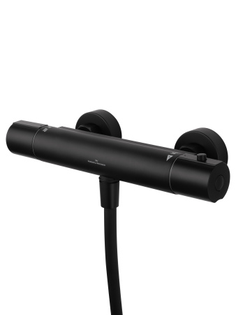 Смеситель для душа с термостатом WONZON & WOGHAND INN 6, черный матовый  WW-B2029-A-MB