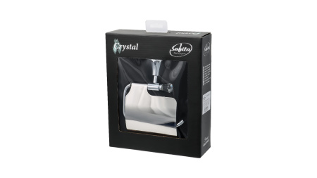 Бумагодержатель с крышкой Sofita Crystal SF-35010