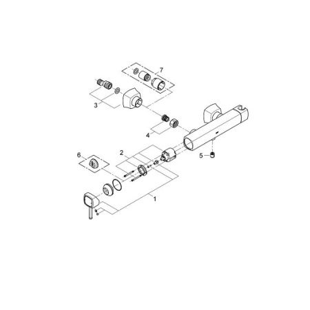 Смеситель однорычажный для душа Grohe Grandera 23316 000 (23316000)