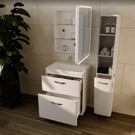 Тумба под раковину напольная Style Line Каре СС-00002266 белый
