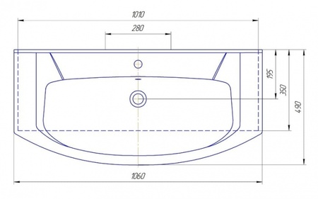 Раковина Kirovit Элеганс 1050