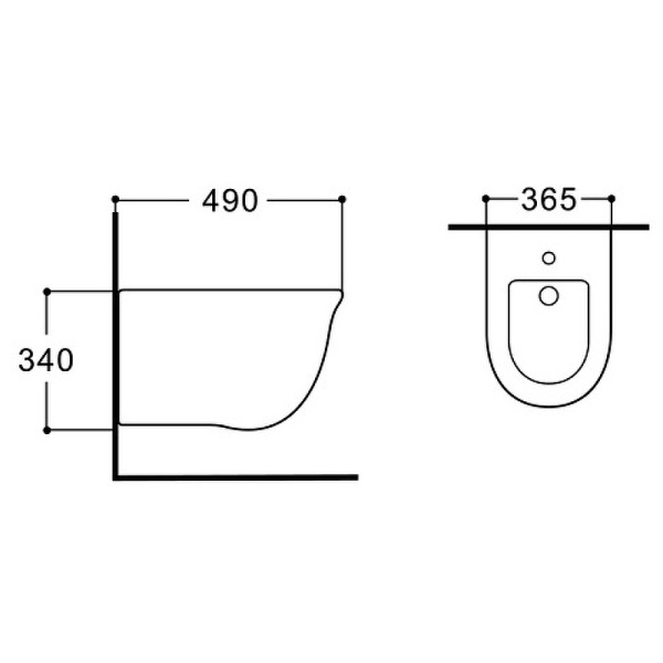 Биде подвесное Aquatek Классик AQ1161-00