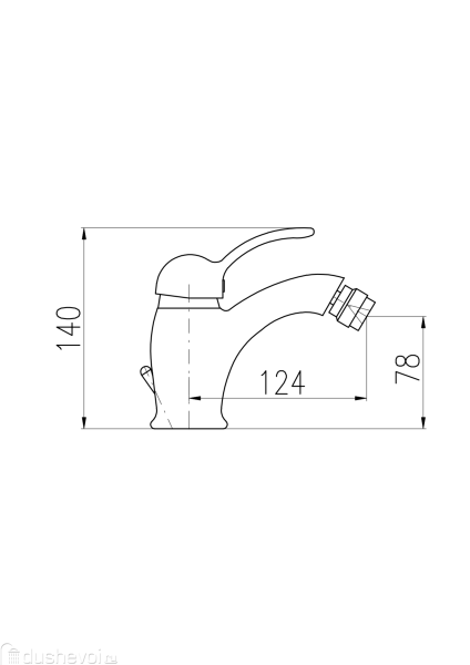 Смеситель для биде Rav Slezak Labe L545.5KZ